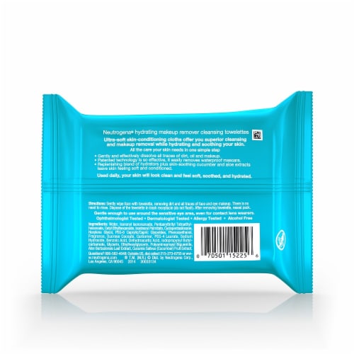 Neutrogena Hydrating Makeup Remover Cleansing Towelettes Perspective: back