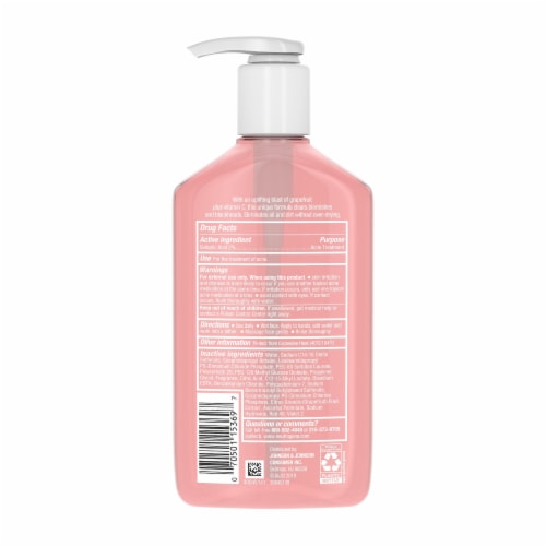 Neutrogena® Pink Grapefruit Oil-Free Acne Wash Perspective: back