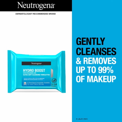 Neutrogena Hydro Boost Facial Cleansing Wipes Perspective: back