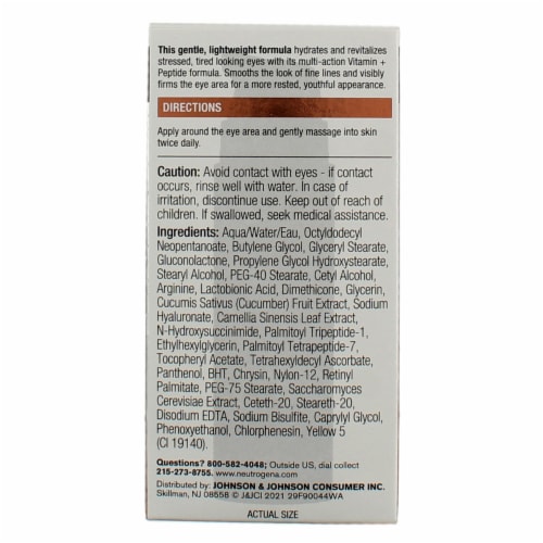 Neutrogena Rapid Firming Peptide Multi Action Eye Cream Perspective: back