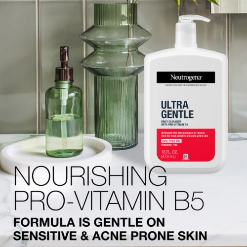 Neutrogena® Ultra Gentle Daily Cleanser with Pro-Vitamin B5 Perspective: back