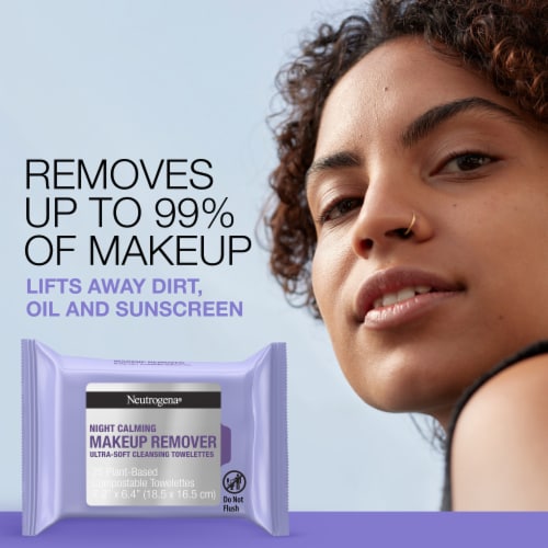 Neutrogena Night Calming Makeup Remover Cleansing Towelettes Perspective: back