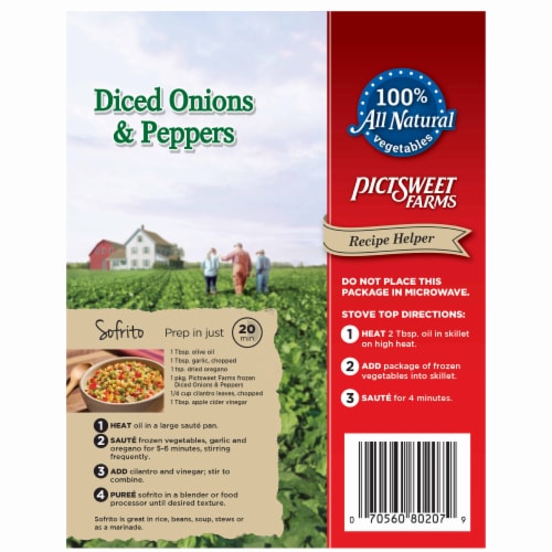 Pictsweet Farms® Dried Onions & Peppers Perspective: back