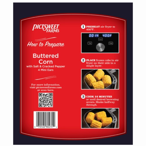 Pictsweet Farms® Air Fryer Seasoned Butter Corn Perspective: back
