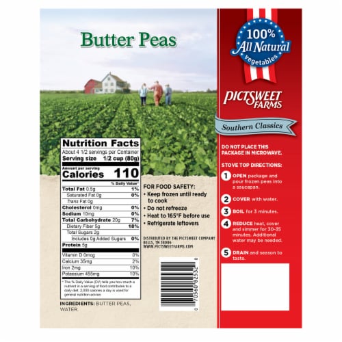 Pictsweet Farms® Southern Classics® Butter Peas Frozen Vegetable