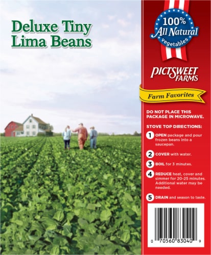 Pictsweet Farms® Family Size Deluxe Frozen Tiny Lima Beans Perspective: back