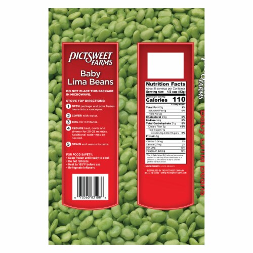 Pictsweet Farms® Frozen Baby Lima Beans Perspective: back