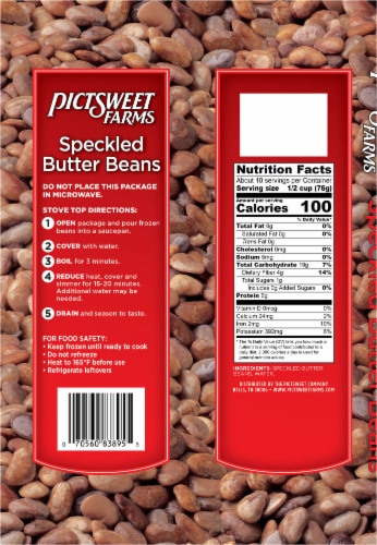 Pictsweet Farms® Speckled Butter Frozen Beans Perspective: back