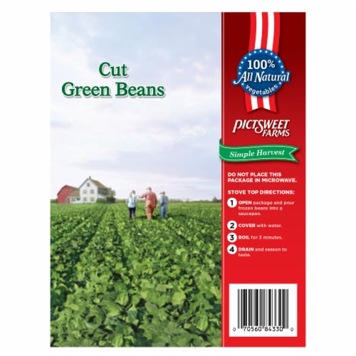 Pictsweet Farms® Simple Harvest Family Size Cut Green Beans Perspective: back