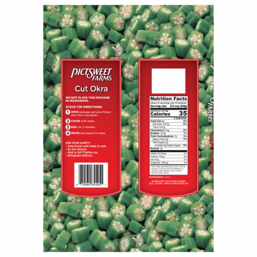 Pictsweet Farms® Frozen Cut Okra Perspective: back