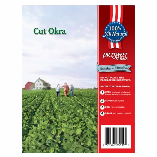 Pictsweet Farms® Southern Classics® Frozen Cut Okra Family Size Perspective: back