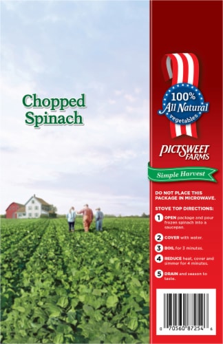 Pictsweet Farms® Frozen Chopped Spinach Family Size Perspective: back
