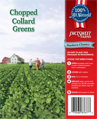 Pictsweet Farms® Frozen Chopped Collard Greens Perspective: back