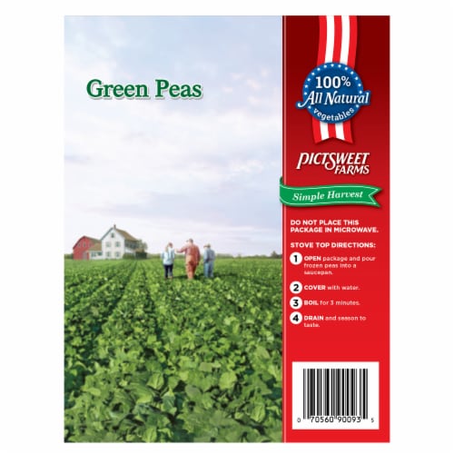 Pictsweet Farms® Family Size Frozen Simple Harvest Green Peas Perspective: back