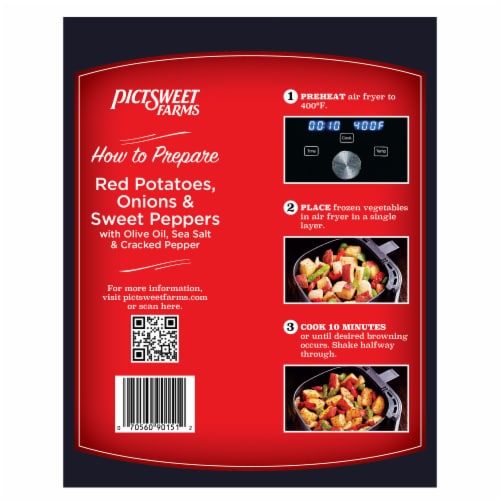 Pictsweet Farms® Seasoned Vegetables for the Air Fryer Red Potatoes, Onions & Sweet Peppers Perspective: back