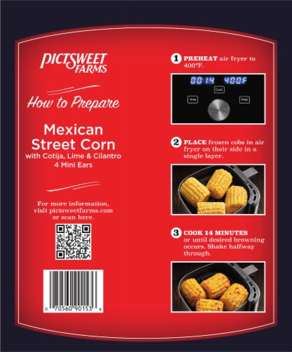Pictsweet Farms® Seasoned Air Fryer Mexican Street Corn Perspective: back
