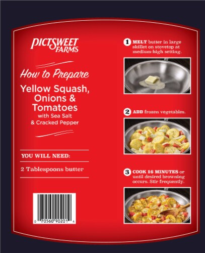 Pictsweet Farms® Yellow Squash Onions & Tomatoes Skillet Frozen Vegetables Perspective: back