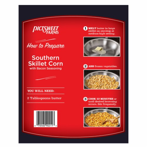 Pictsweet Farms® Southern Skillet Corn with Bacon Seasoning Perspective: back