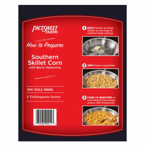 Pictsweet Farms® Southern Skillet Corn with Bacon Seasoning Perspective: back