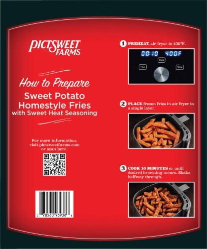Pictsweet Farms® Sweet Potato Homestyle Sweet Heat Seasoning Fries Perspective: back
