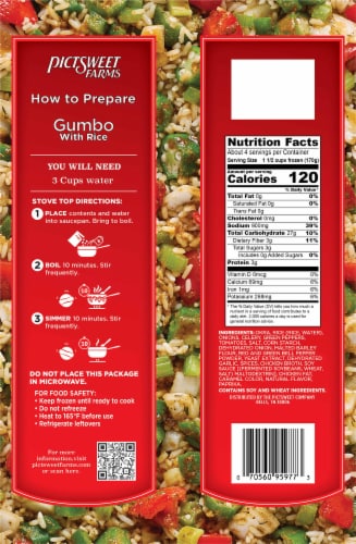 Pictsweet Farms® Gumbo With Rice Perspective: back