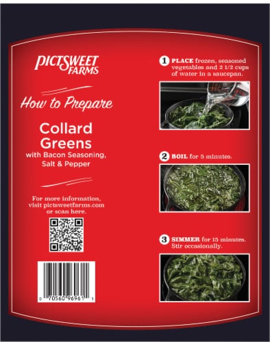 Pictsweet Farms® Southern Cooking Seasoned Collared Greens Perspective: back
