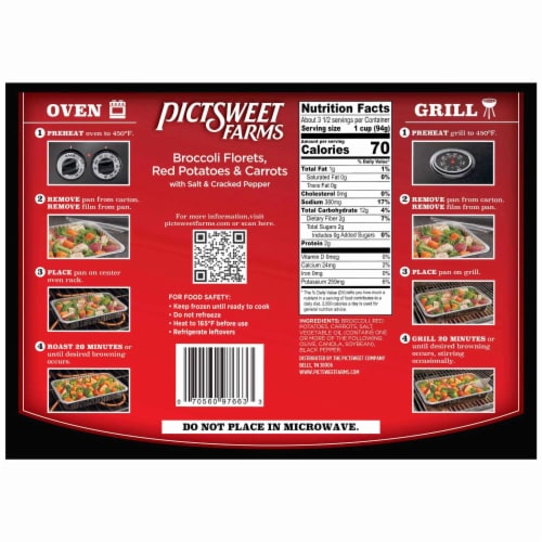 Pictsweet Farms® Frozen Vegetables for Grilling Perspective: back