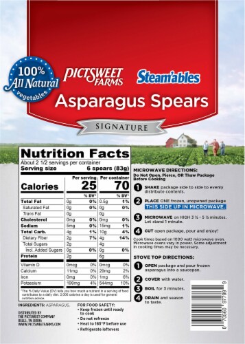 Pictsweet Farms® Steam'ables® Frozen Asparagus Spears Perspective: back