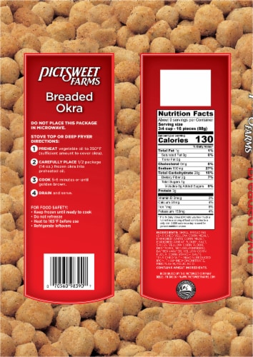 Pictsweet Farms® Frozen Breaded Okra Perspective: back