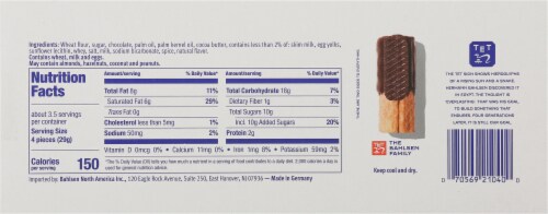 Bahlsen Dark Chocolate Waffeletten Perspective: back