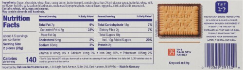 Bahlsen Choco Leibniz Dark Chocolate Perspective: back