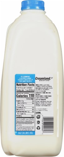 Creamland 1% Milk Perspective: back