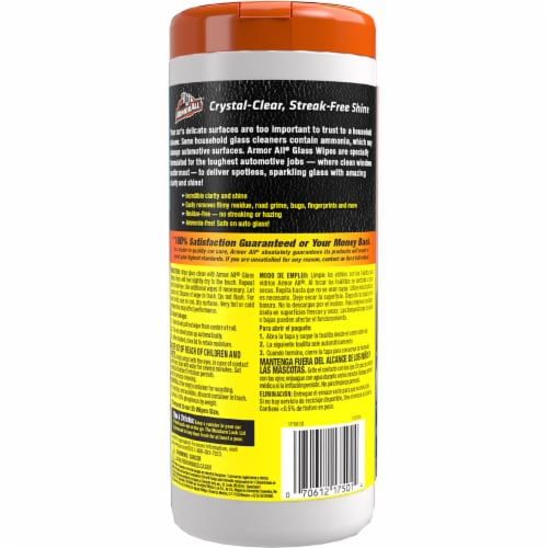 Armor All® Glass Cleaner Wipes Perspective: back