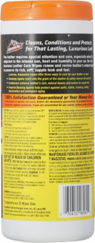 Armor All® Leather Care Wipes Perspective: back