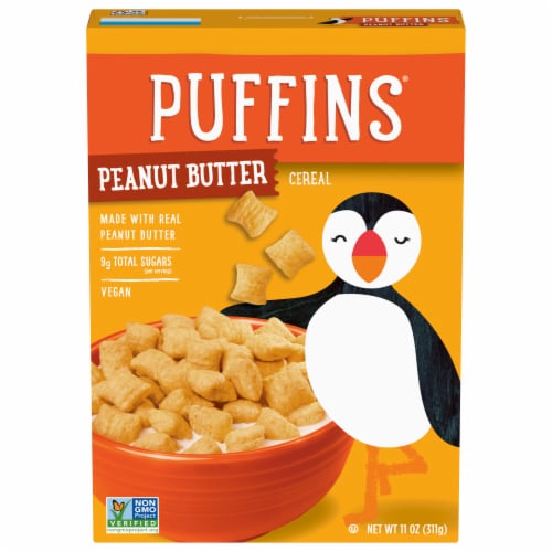 Barbara's Puffins® Peanut Butter Cereal Perspective: back