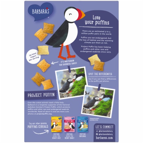 Barbara's Multigrain Puffins Cereal Perspective: back
