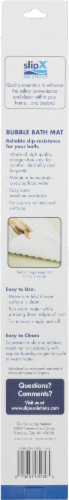SlipX Solutions Bubble Bath Mat - Clear Perspective: back