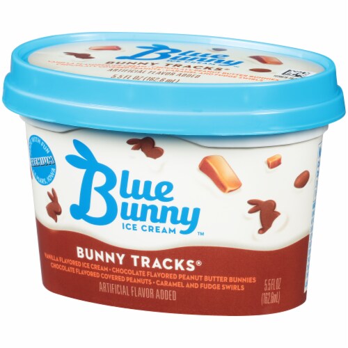 Blue Bunny Bunny Tracks Ice Cream Cup, 5.5 fl oz - Kroger