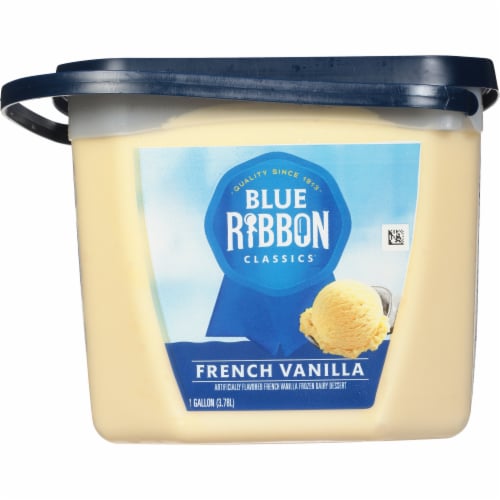 Blue Ribbon Classics French Vanilla Ice Cream Tub Perspective: back