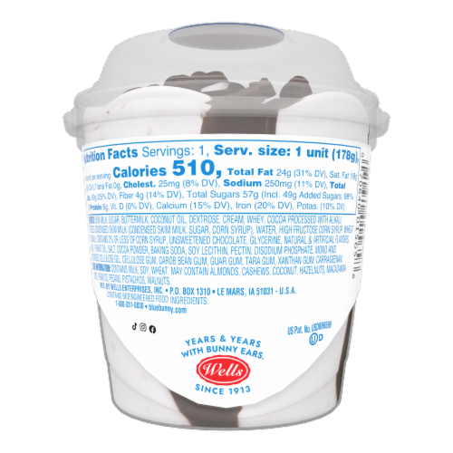 Blue Bunny® Load'd Sundaes® Cookie Crunch 'N Fudge Ice Cream Perspective: back
