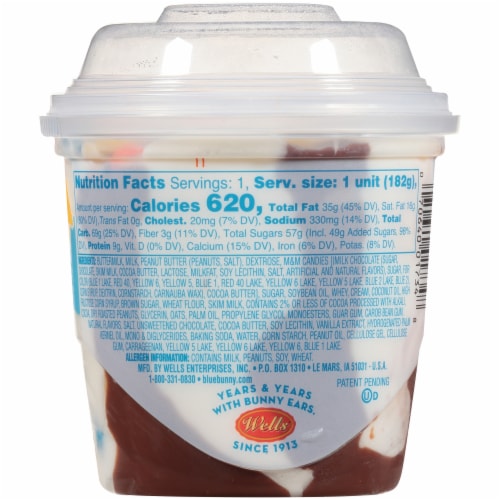 Blue Bunny® Load'd Sundaes® Monster Cookie Frozen Dairy Dessert Cups Perspective: back