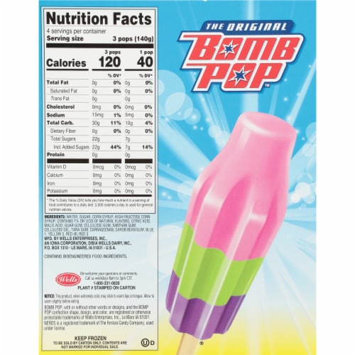 Bomb Pop NERDS Ice Pop Perspective: back