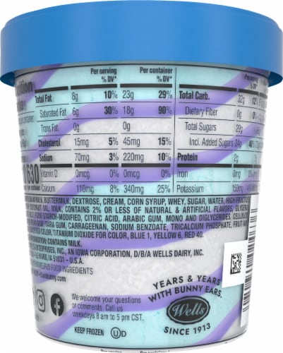 Blue Bunny® Blu's Birthday Cake Twist Ice Cream Perspective: back