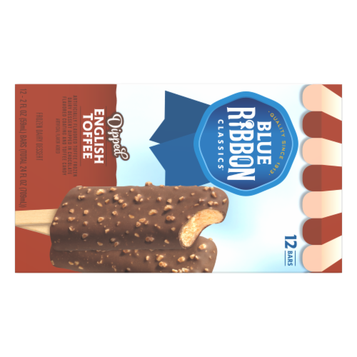 Blue Ribbon Classics English Toffee Frozen Treat Bar Perspective: back
