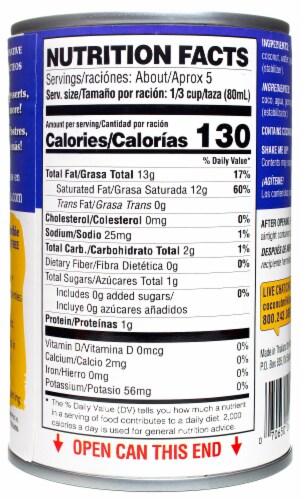 Andre Prost® Dairy Free Unsweetened Coconut Milk Perspective: back