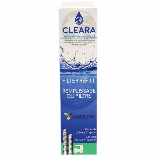 Arrow Cleara Water Filtration System Replacement Filters - White Perspective: back