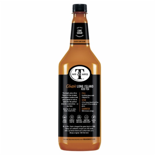 Mr & Mrs T Classic Long Island Iced Tea Mixer Perspective: back
