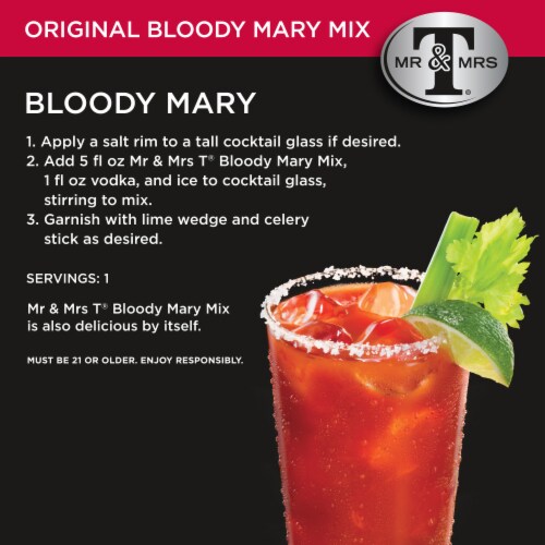 Mr & Mrs T Original Bloody Mary Mixer Perspective: back