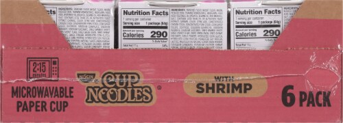 Nissin® Shrimp Cup Noodles® Perspective: back