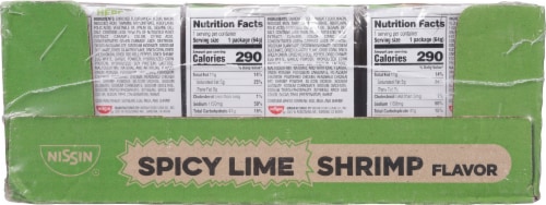 Nissin Cup Noodles Spicy Lime Shrimp Flavor Ramen Noodle Soup, 12 ct